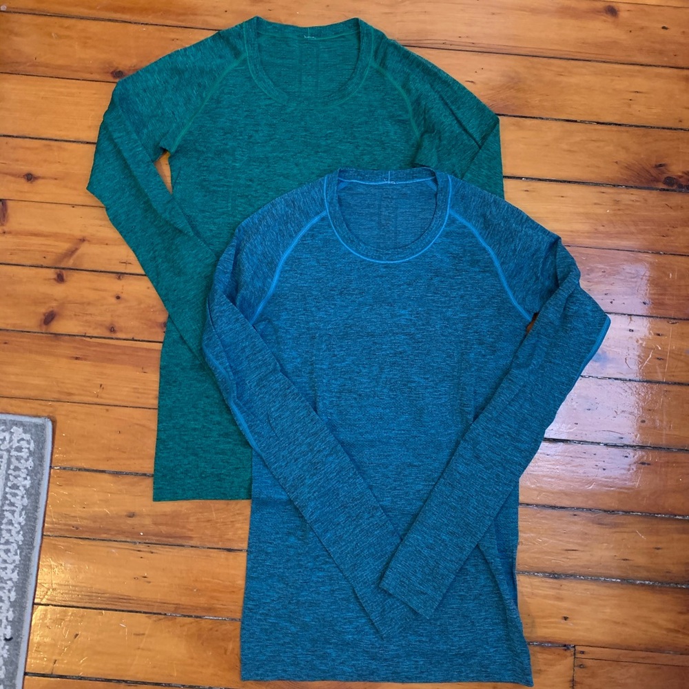 Two LULULEMON Long Sleeve Swiftly